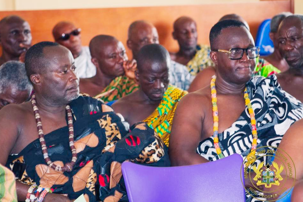 Hohoe MCE Engages Fodome Chiefs on UHAS Campus, Road Infrastructure, and Vision for Development