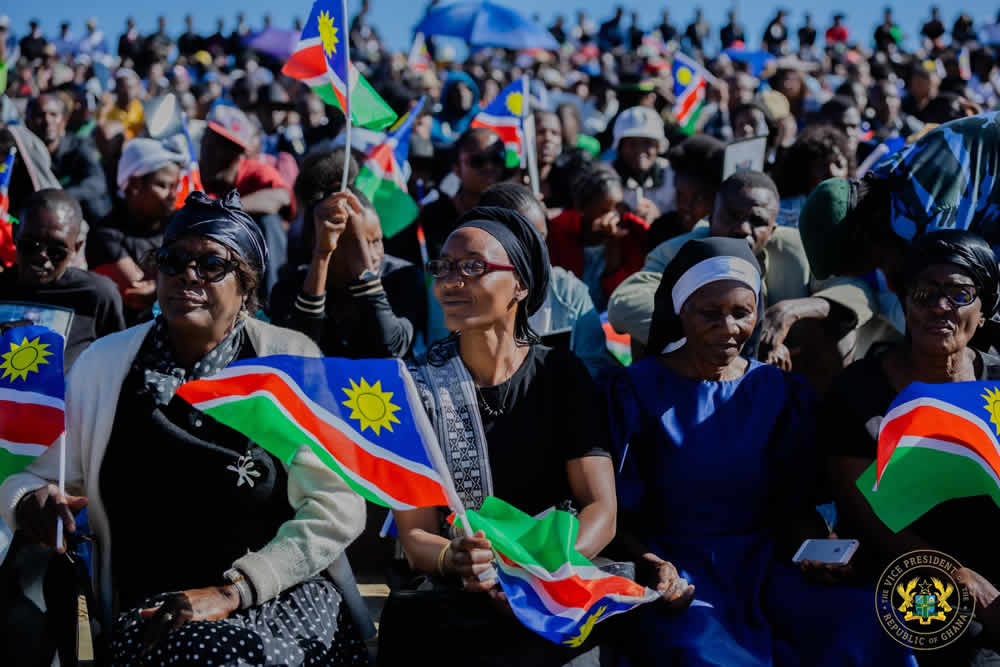 Ghana’s Vice President Attends State Funeral of Namibia’s Founding President