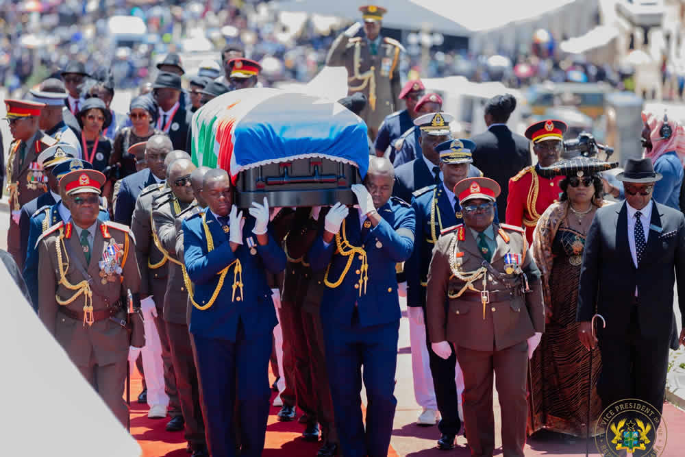 Ghana’s Vice President Attends State Funeral of Namibia’s Founding President